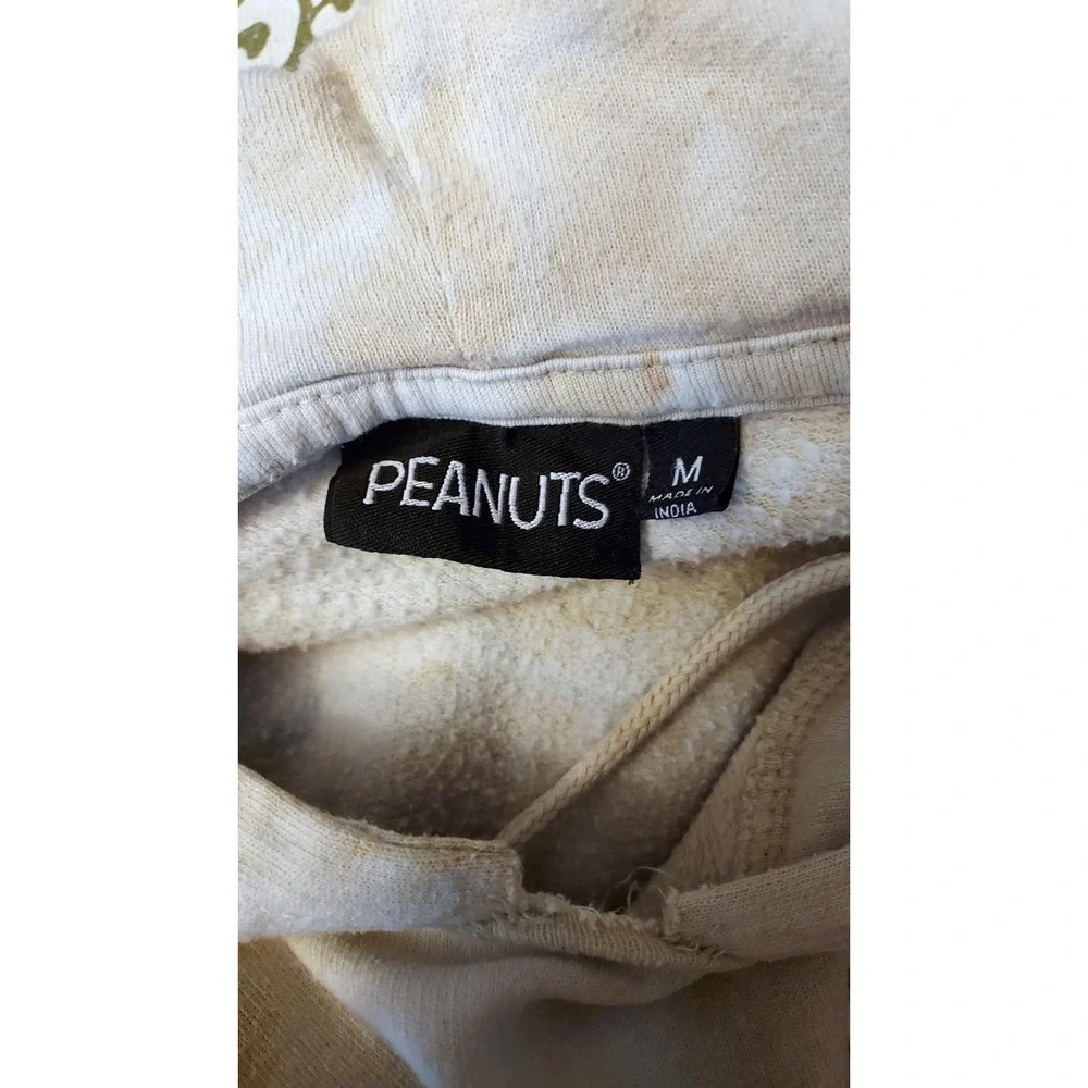 Peanuts Snoopy Protect The Earth‎ Tie Dye Hoodie Unisex Size Medium Sweatshirt